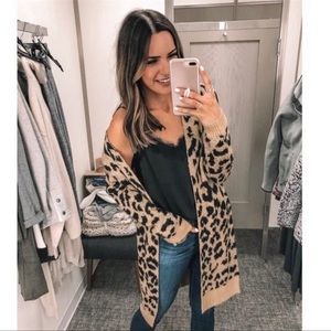 BP leopard cardigan
